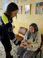 Беседа о правилах дорожного движения в Елабужском доме-интернате.